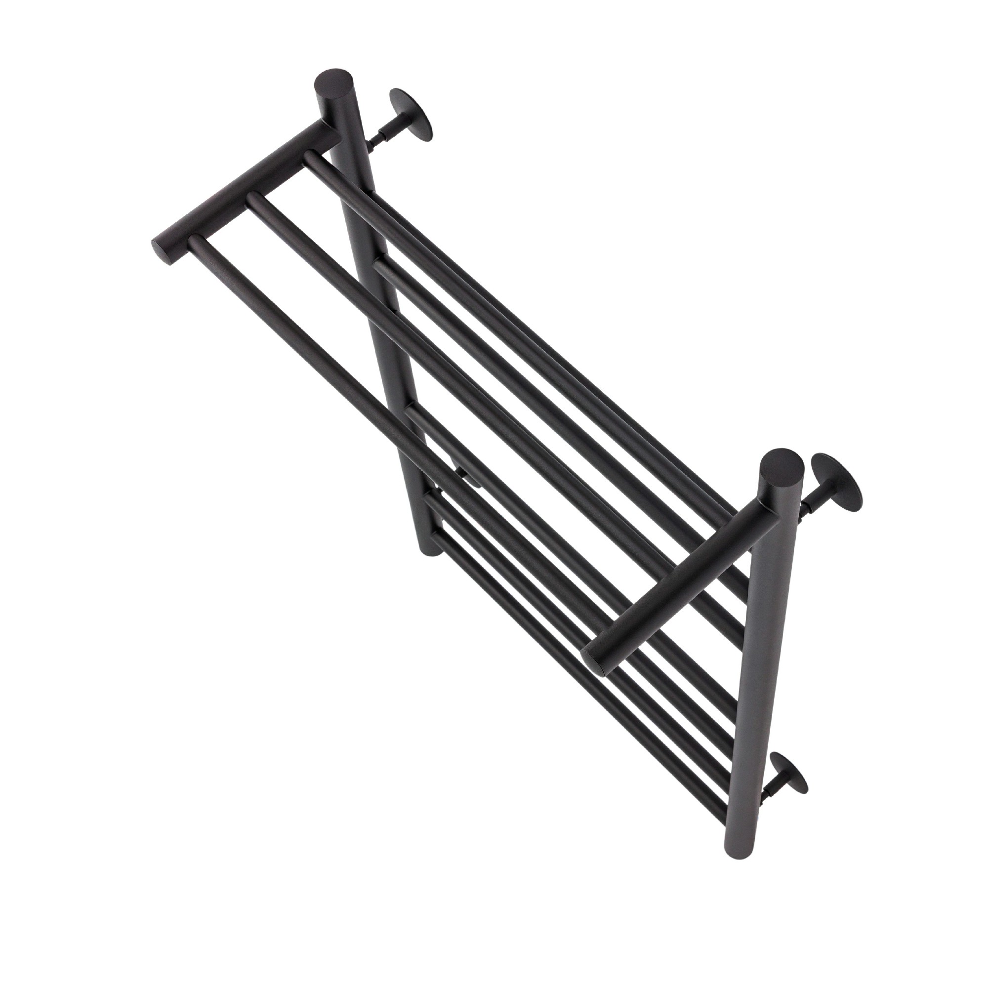 Полотенцесушитель Energy Round Modus 800x500 черный с таймером, с полкой